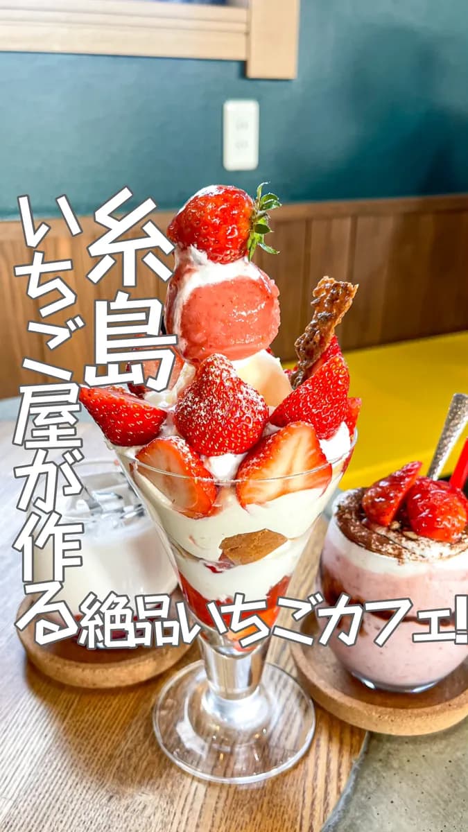 📍福岡県『糸島ドライブで行くいちご農家さんが作るいちごカフェ🍓☕️』