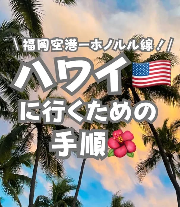 📍ハワイ『簡単で分かりやすい！ハワイ旅行に行く方法‼️』