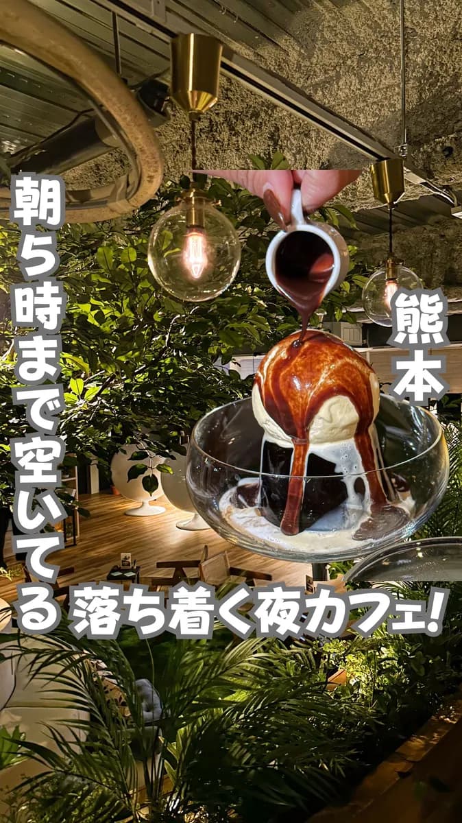 📍熊本県『芝生でくつろげる大きな木のある夜カフェ☕』